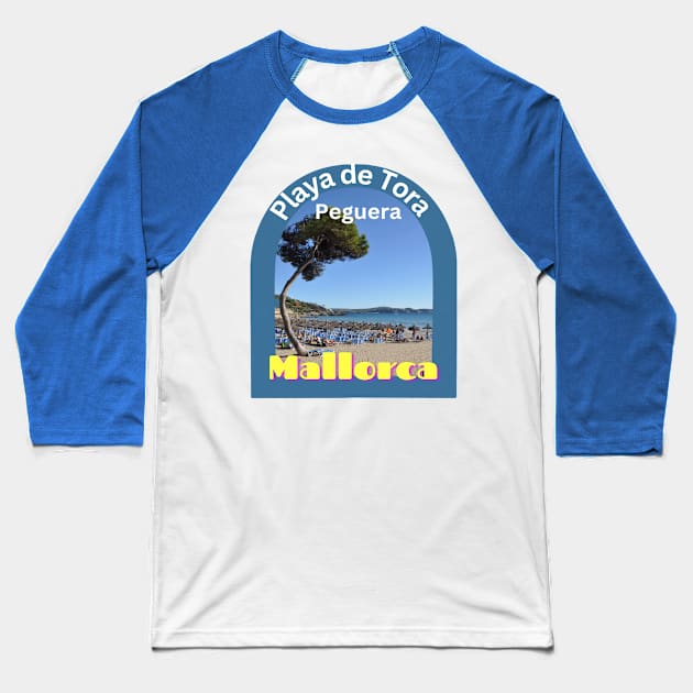 Peguera, Mallorca Spain Baseball T-Shirt by Papilio Art